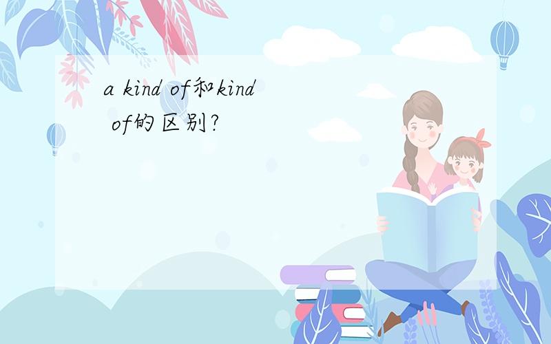 a kind of和kind of的区别?