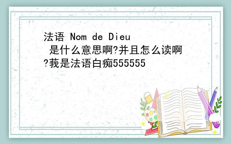 法语 Nom de Dieu 是什么意思啊?并且怎么读啊?莪是法语白痴555555