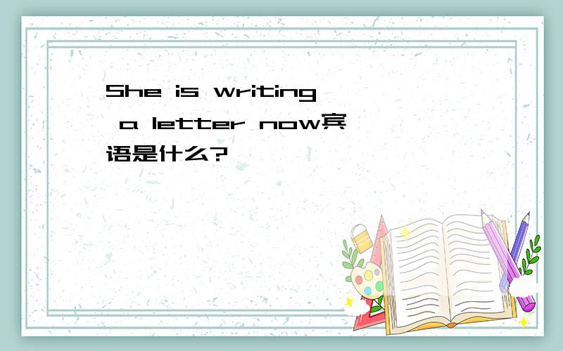 She is writing a letter now宾语是什么?
